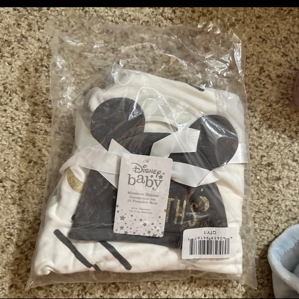 Baby Disney Milestone blanket